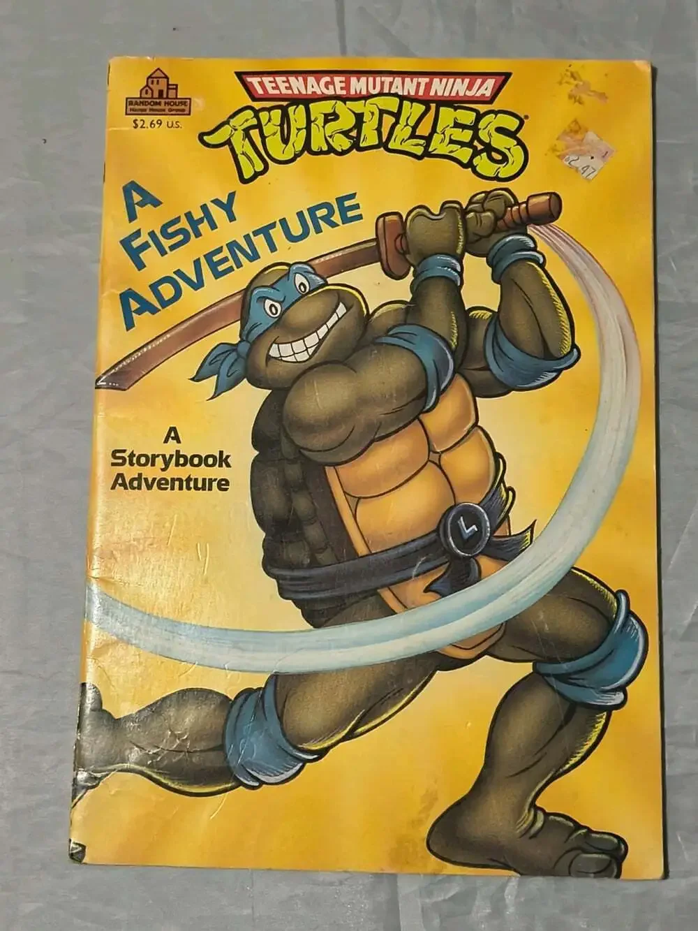 Teenage Mutant Ninja Turtles A Fishy Adventure PB 1990 Random House Illus 2412